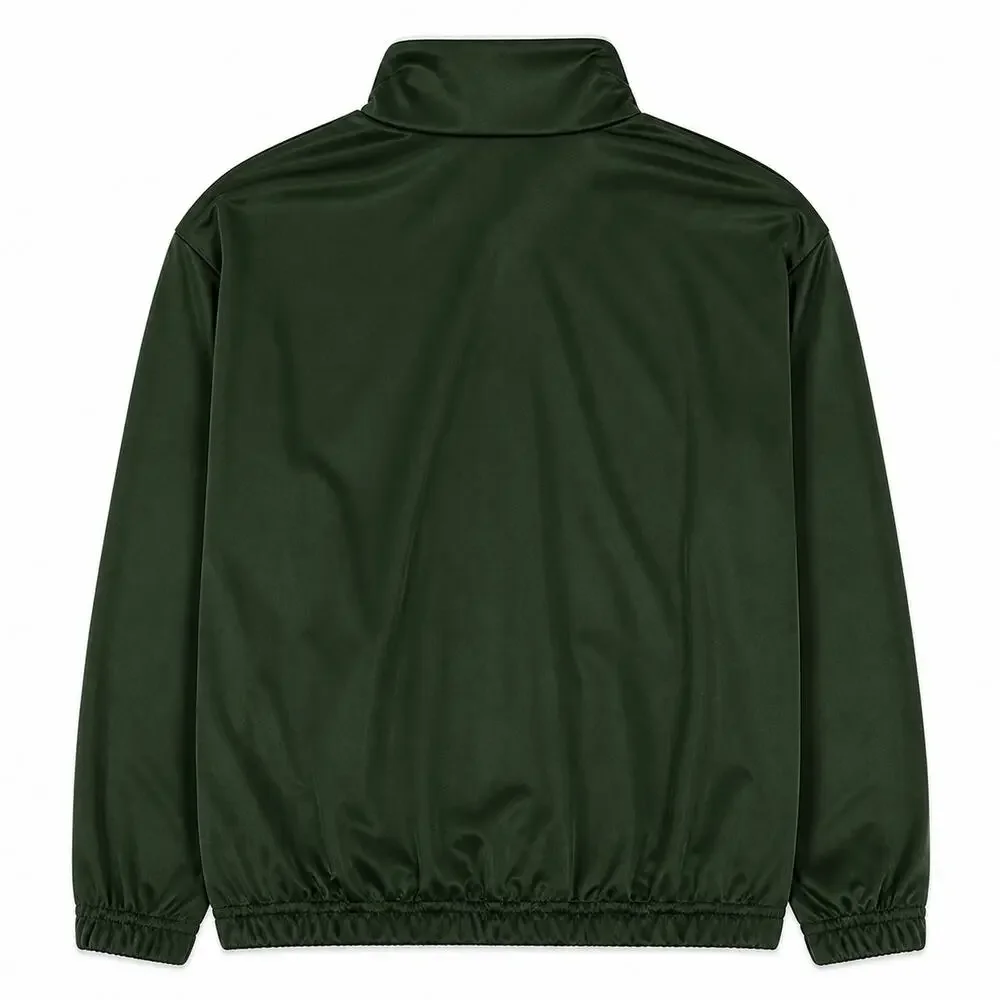 Matrix Boys Track Jacket Size L 10-12 Dark Green Full Zip Athletic Tricot NWOT